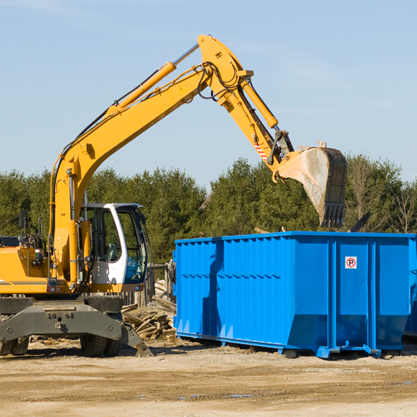 can i choose the location where the residential dumpster will be placed in Conover OH